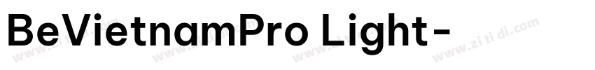 BeVietnamPro Light字体转换